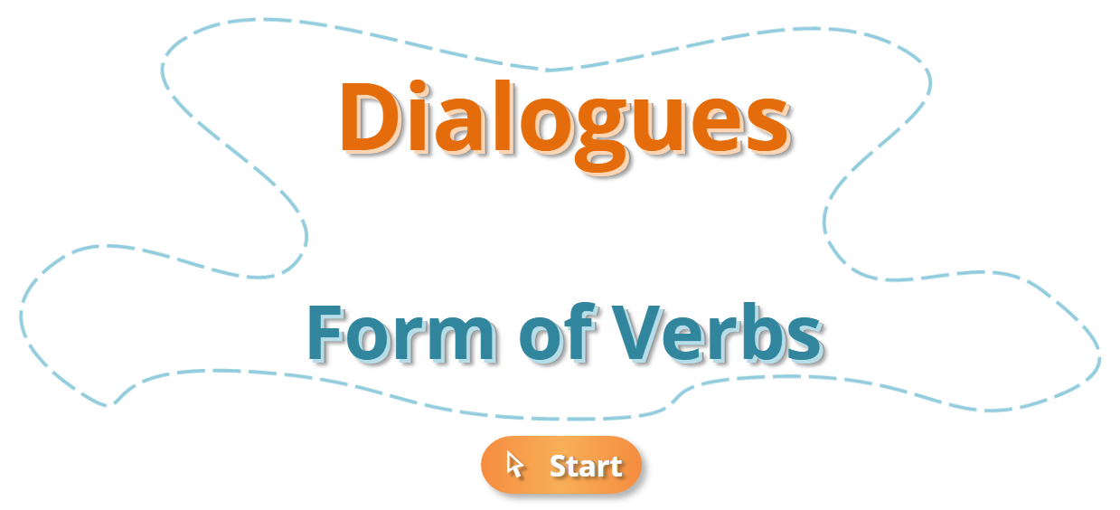 Dialogues, form of verbs Interactive